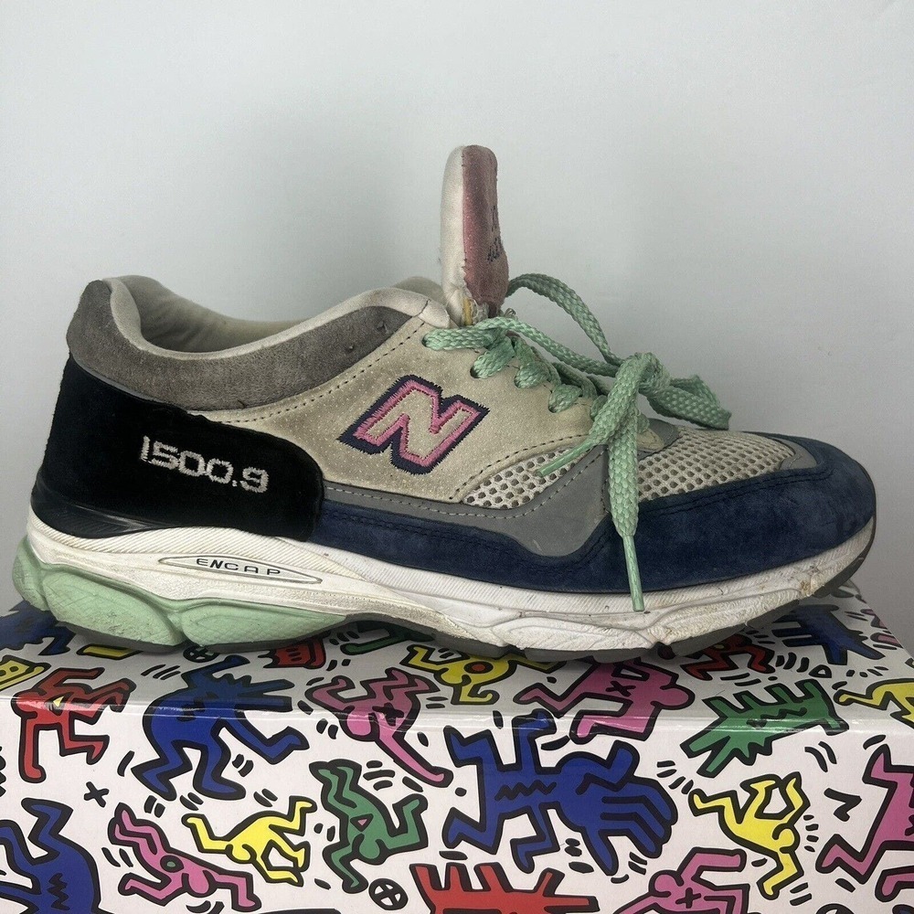New Balance Mens‎ M1500.9 M15009FR Gray Navy Blue Casual Sneaker Shoes Size 8